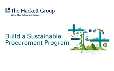 The Hackett Group Infographic: Build a Sustainable Procurement Program