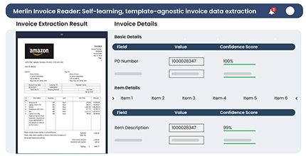 Invoice Extraction result