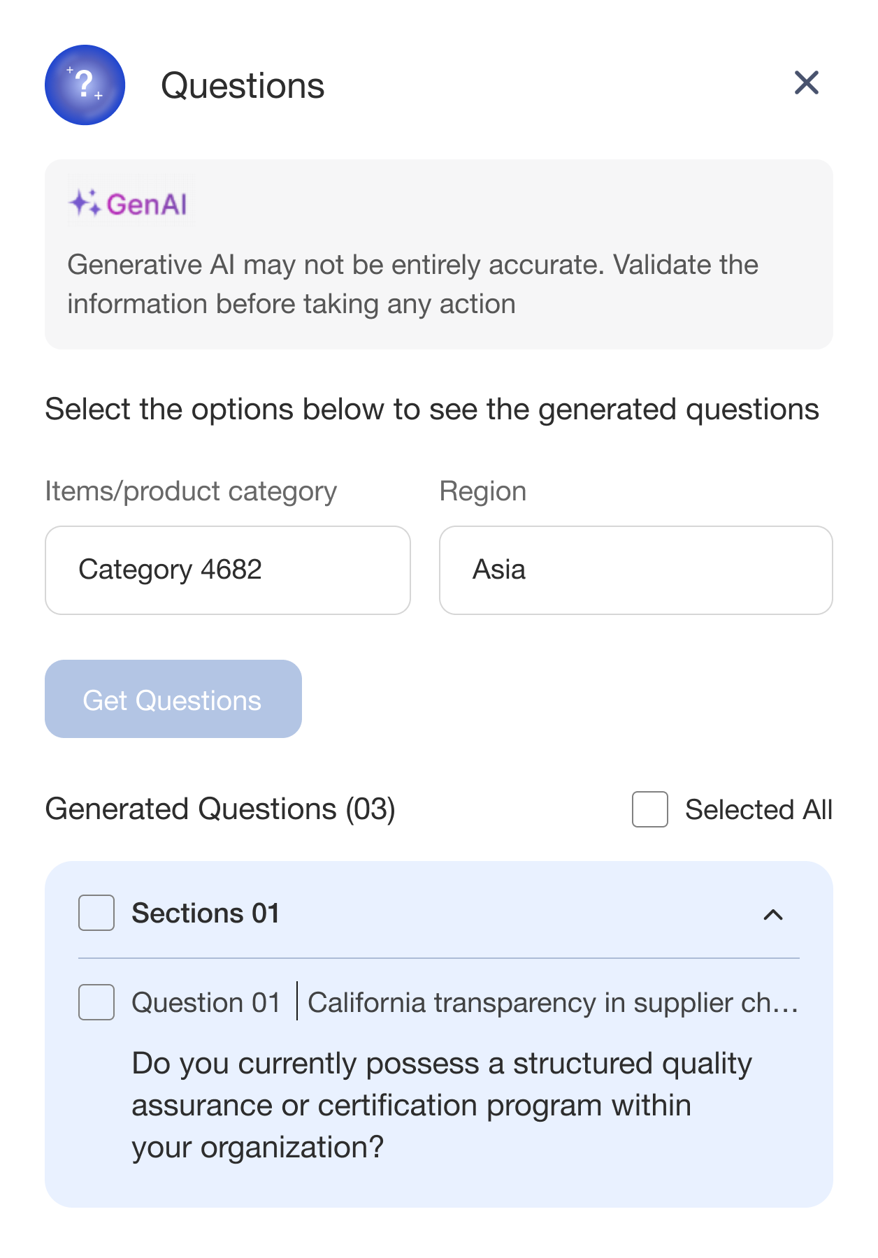 questions