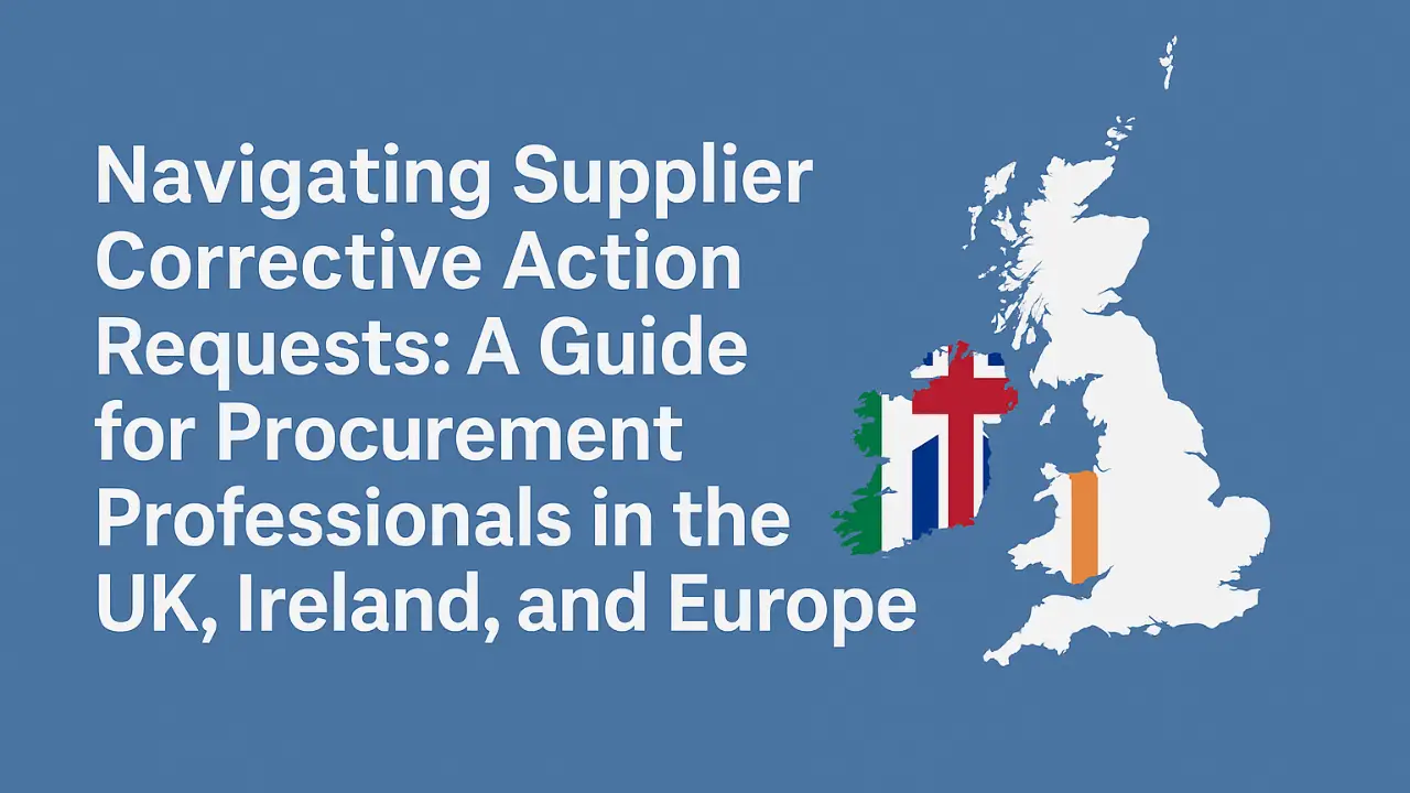 Navigating Supplier Corrective Action Requests (SCARs) A Guide for UK, Ireland & Europe